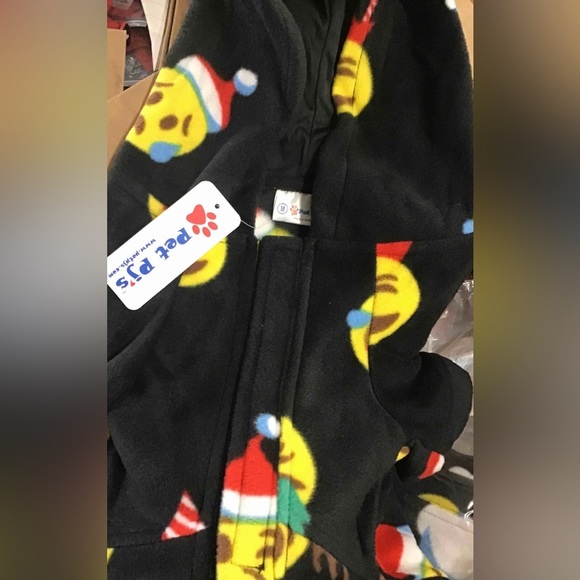 Pet PJ's EMOJI Flannel Dog Pajama’s Large NWT - Picture 3 of 6